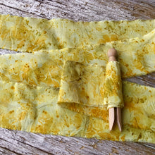 Load image into Gallery viewer, Patterned Chamomile Silk Ribbons ~ Yellows