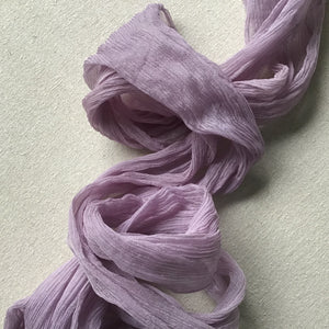 Mauve Crinkled Silk
