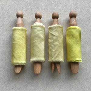 Yellow Silk Ribbons ~ 4 Shades