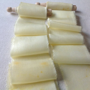Primrose Yellow Silk Ribbons