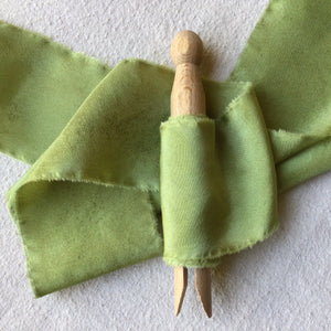 Emerald Green Silk Ribbon