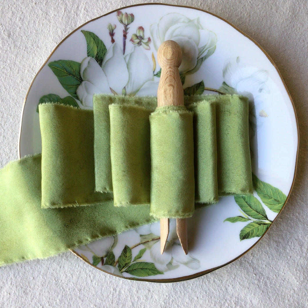 Emerald Green Silk Ribbon