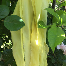 Load image into Gallery viewer, Lemon Yellow Silk Ribbons ~ 2 shades