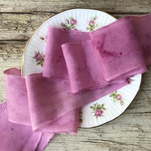 Load image into Gallery viewer, Pink Berry Silk Ribbon