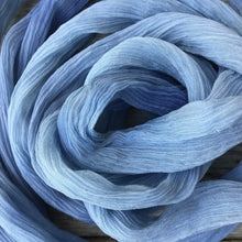 Load image into Gallery viewer, Blue Crinkled Silk Ribbon