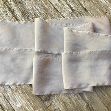 Load image into Gallery viewer, Silvery beige silk &amp; silk chiffon ribbons