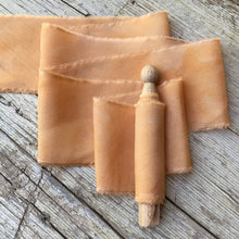 Load image into Gallery viewer, Burnt Orange Silk Ribbons ~ 3 Shades