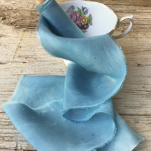 Load image into Gallery viewer, Medium Blue Silk Ribbon