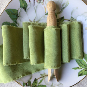 Lazo de seda Verde Esmeralda