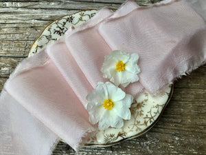 Lazos de seda rosa palo