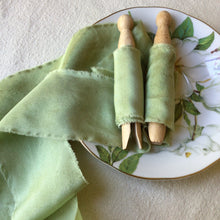 Load image into Gallery viewer, Olive Green Silk Ribbons