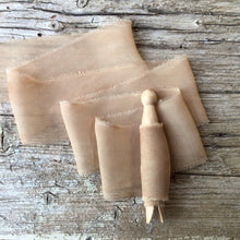 Load image into Gallery viewer, Brown &amp; Pale Brown Silk Chiffon