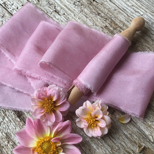 Pale Berry Silk Ribbons