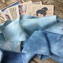 Load image into Gallery viewer, Medium Blue Silk Ribbon