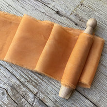 Load image into Gallery viewer, Burnt Orange Silk Ribbons ~ 3 Shades