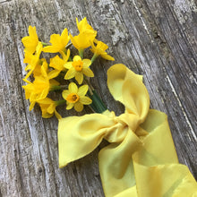 Load image into Gallery viewer, Daffodil Yellow Silk Ribbons