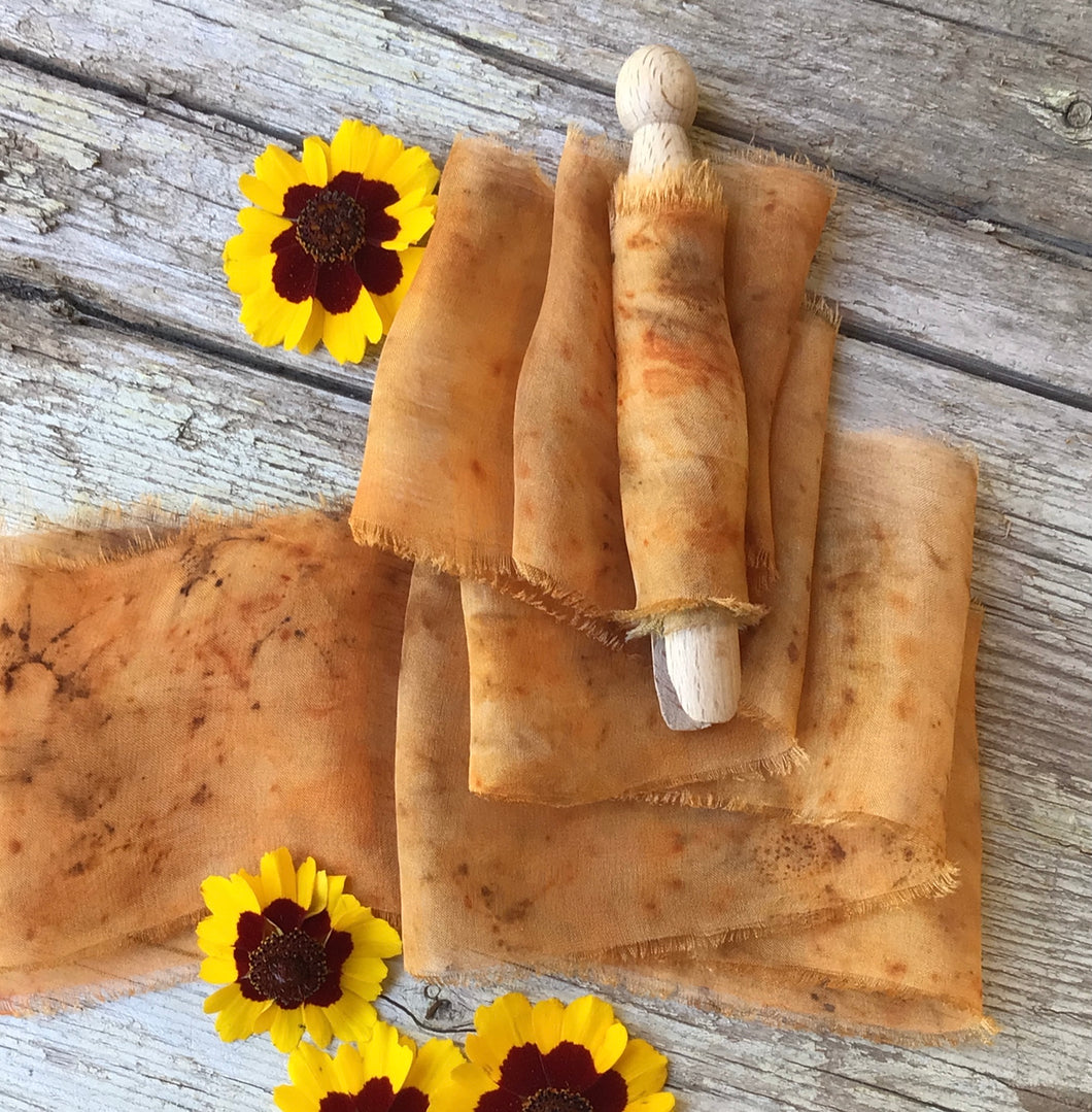 Coreopsis ~ Patterned Silk Chiffon