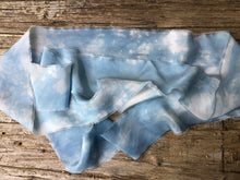 Load image into Gallery viewer, Pretty Blue Silk Ribbon with Patterns
