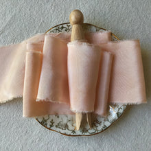 Load image into Gallery viewer, Peach Silk Ribbons