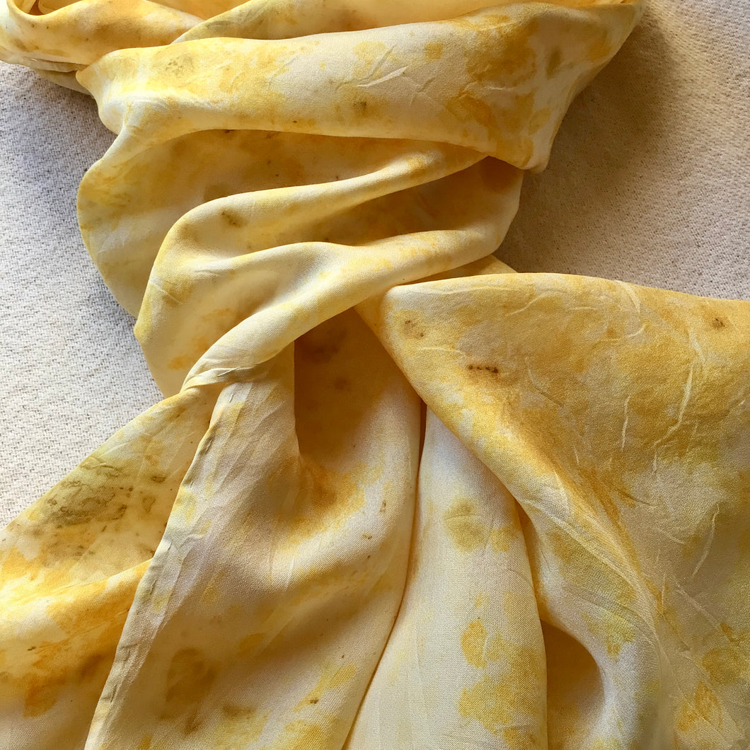 Yellow Silk Scarf