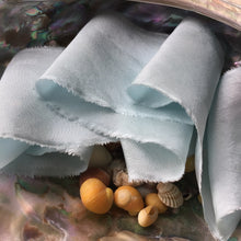 Load image into Gallery viewer, Pale Blue Silk Ribbons