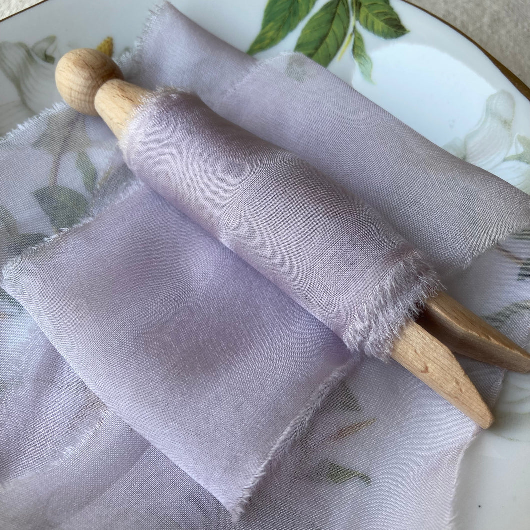 Light Purple & Purple Silk Chiffon