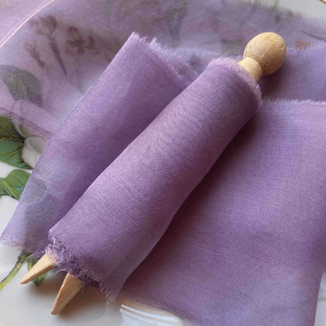 Light Purple & Purple Silk Chiffon