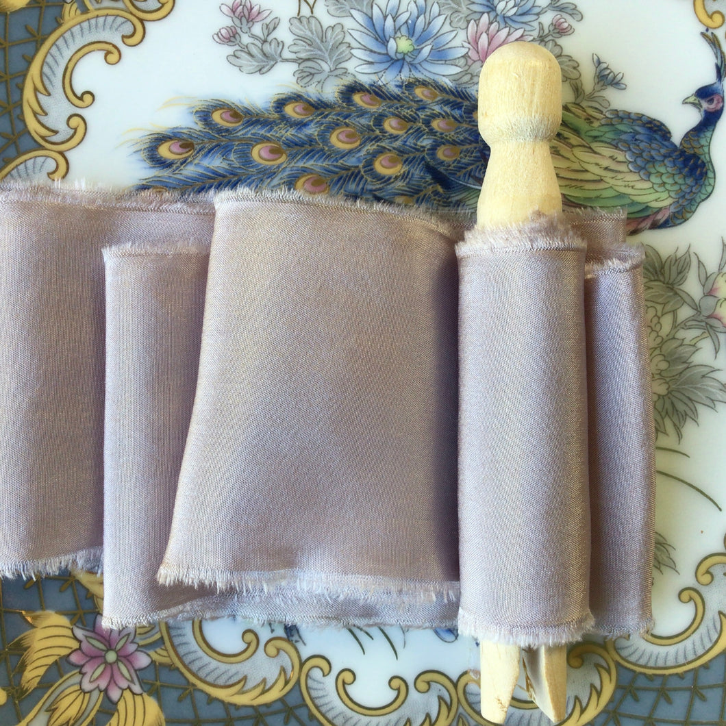 Lazos de seda, malva ~ 3 tonos
