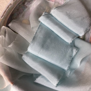 Pale Blue Silk Ribbons
