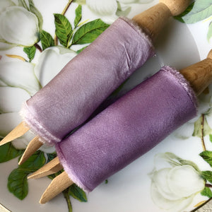Purple Silk Ribbon: Medium & Light