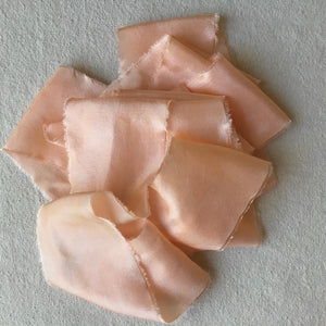 Peach Silk Ribbons