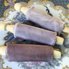 Cargar imagen en el visor de la galería, Lazos de seda, malva ~ 3 tonos