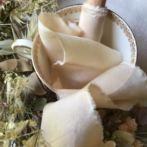 Champagne Silk Ribbon