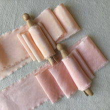 Load image into Gallery viewer, Peach Silk Ribbons