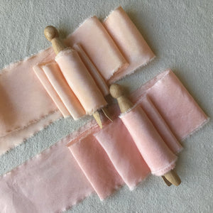 Peach Silk Ribbons