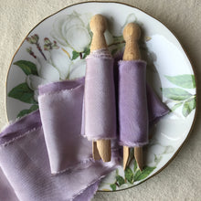 Cargar imagen en el visor de la galería, Lazos de seda morada: morado y morado claro 