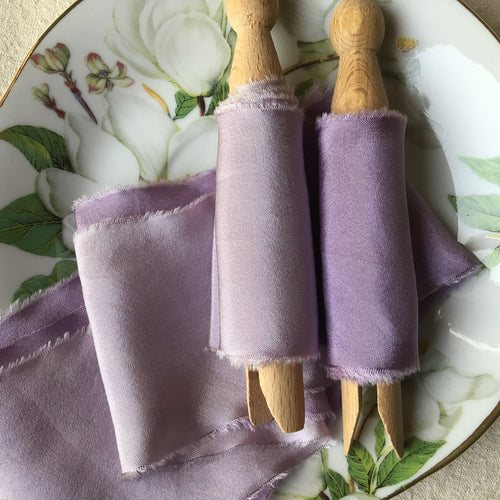 Purple Silk Ribbon: Medium & Light