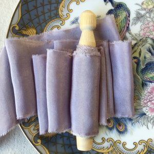 Lazos de seda, malva ~ 3 tonos