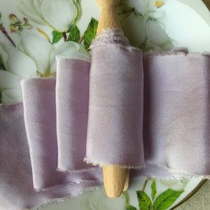 Lazos de seda morada: morado y morado claro 