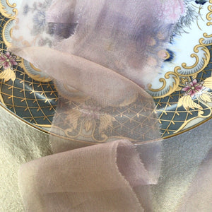 Mauve Silk Chiffon Ribbon