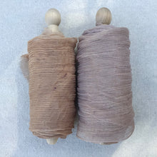 Load image into Gallery viewer, Mushroom &amp; Brown Crinkled Silk Ribbons