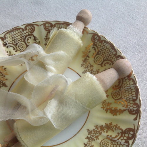 Primrose Yellow Silk Ribbons