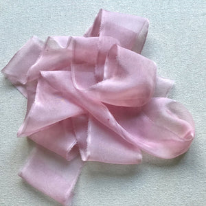 Pink Silk Chiffon Ribbons: Pink, Medium & Light