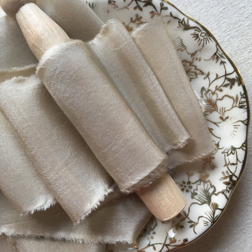 Mushroom Silk Ribbon