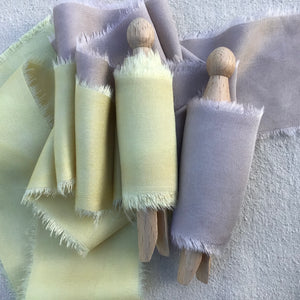 Taupe Bamboo Silk Ribbon