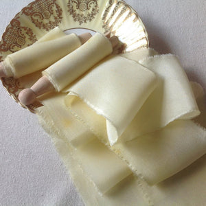 Primrose Yellow Silk Ribbons