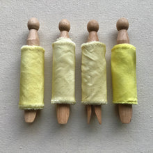 Load image into Gallery viewer, Yellow Silk Ribbons ~ 4 Shades