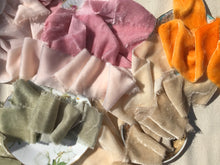 Load image into Gallery viewer, Orange Velvet Silk Ribbons