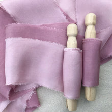 Load image into Gallery viewer, Berry Silk Ribbons ~ Pale and Dark