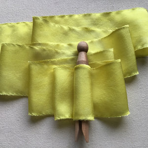 Yellow Silk Ribbons ~ 4 Shades